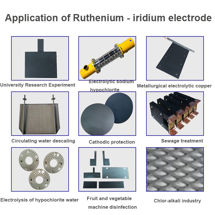 Ruthenium iridium electrode