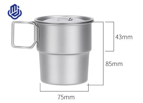 Tasse à bière en titane pur